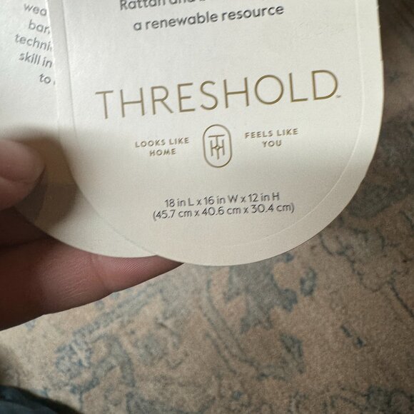 Threshold Natural Banana‎ Woven Rectangular Floor Basket  NEW WITH TAG - Picture 8 of 10